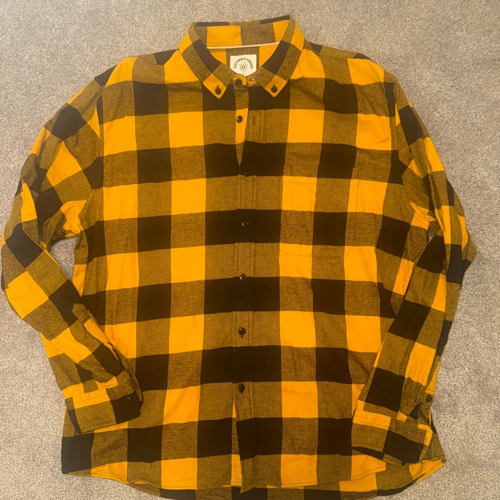 Mens Flannel Shirts Long Sleeve Button Down